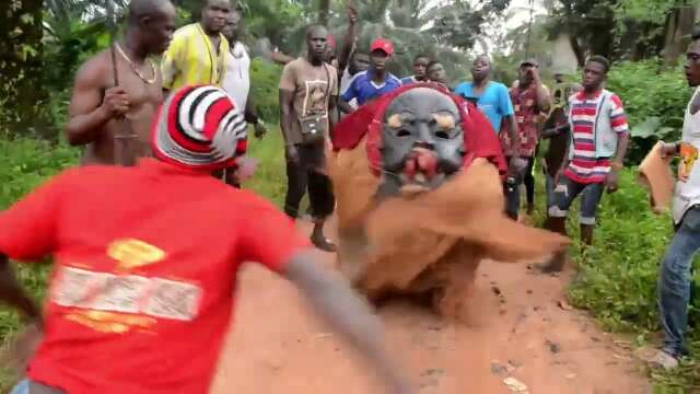 Masquerades at a New Yam Event (1)