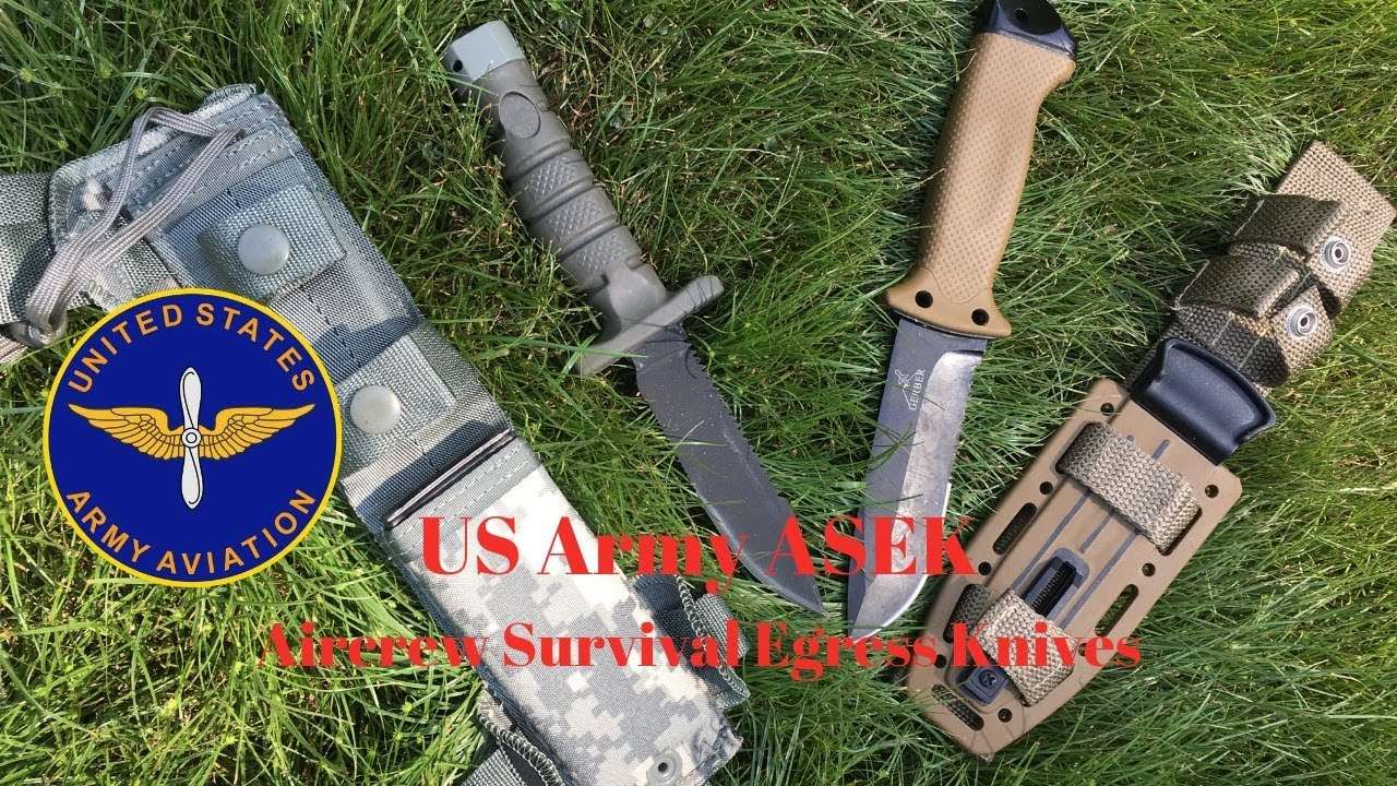 US Army ASEK Aircrew Survival Egress Knives