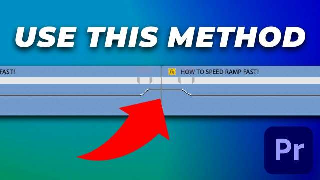 The FASTEST Way To SPEED RAMP in PREMIERE PRO