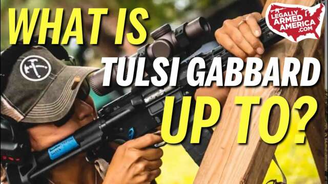 Why is anti-gun Tulsi Gabbard shooting an AR-15?