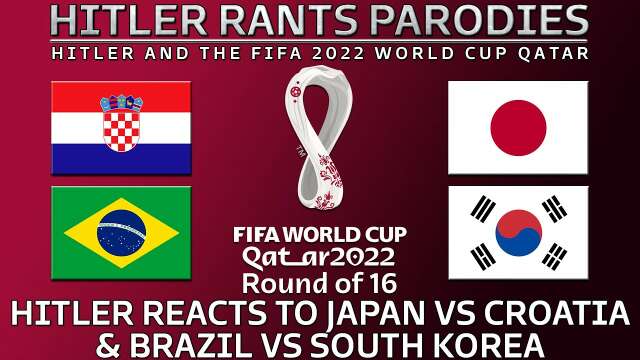 Hitler reacts to Japan vs Croatia | Brazil vs South Korea