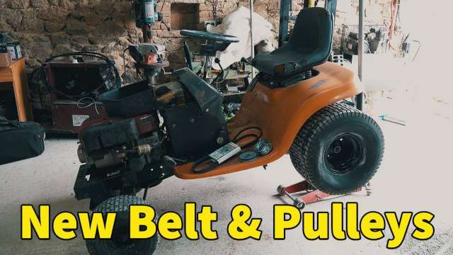 Changing Drive Belt and Pulleys on a Ride on Mower