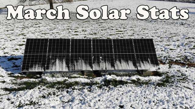 March Solar Stats at Ben's Garage