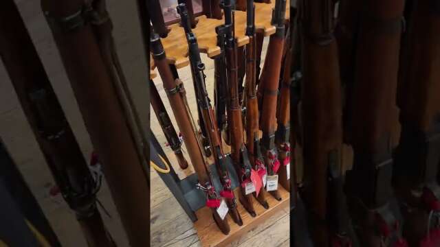 Look at all these surplus rifles!