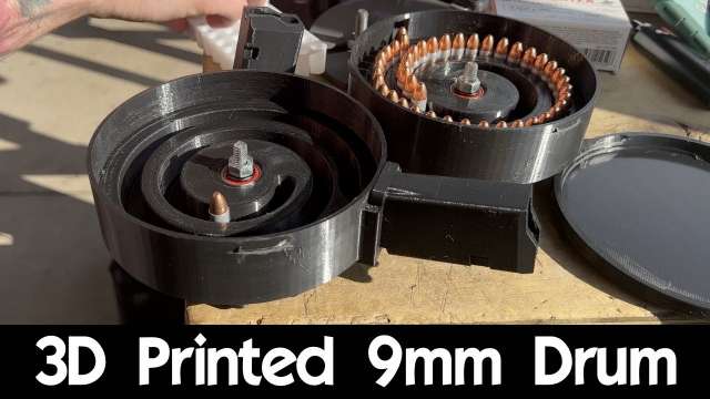 3D Printed 9mm Drum by Dannymeatball