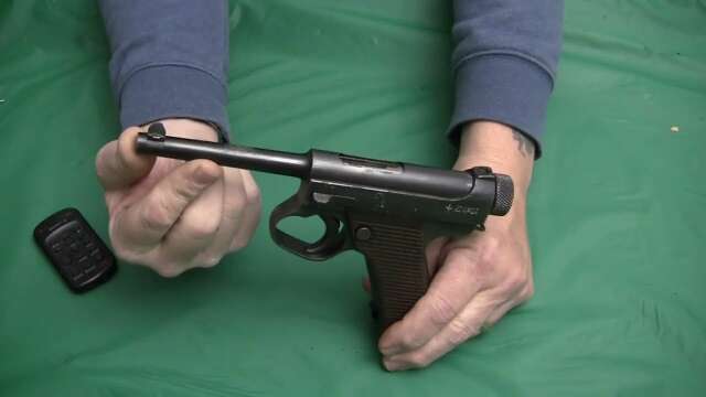 Japanese Type 14 pistol over view